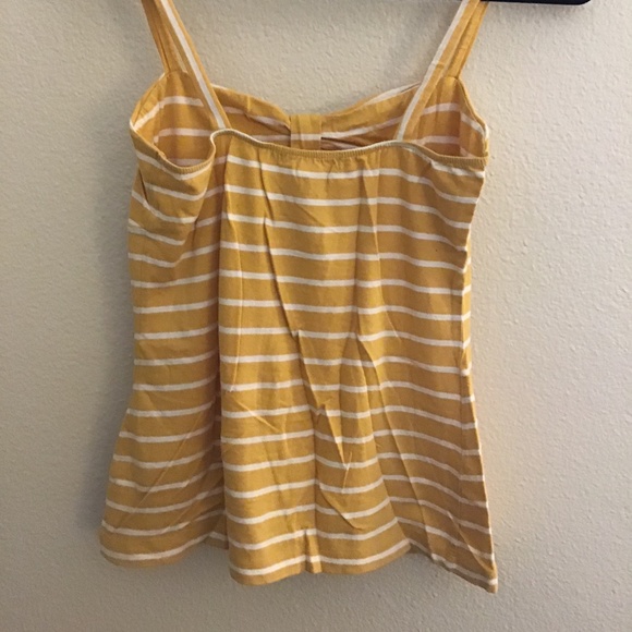 💥 MOVING SALE💥 Forever 21 Striped Yellow Tank - Picture 2 of 3